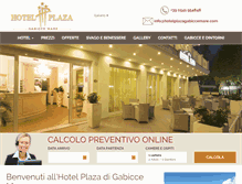 Tablet Screenshot of hotelplazagabiccemare.com